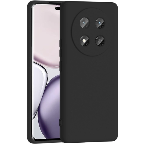 Honor Magic 7 Lite Kılıf İçi Kadife Mat Mara Lansman Silikon Kapak  - Siyah