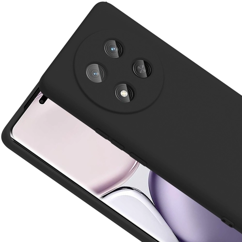 Honor Magic 7 Lite Kılıf İçi Kadife Mat Mara Lansman Silikon Kapak  - Siyah