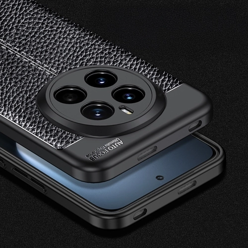 Honor Magic 7 Pro Kılıf Deri Görünümlü Lüks Parmak İzi Bırakmaz Niss Silikon Kapak - Siyah