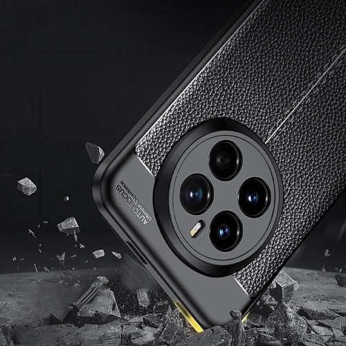 Honor Magic 7 Pro Kılıf Deri Görünümlü Lüks Parmak İzi Bırakmaz Niss Silikon Kapak - Siyah