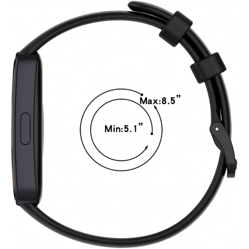 Huawei Band 8 Klasik Kordon Renkli Delikli Yumuşak Silikon Kordon - Kırmızı