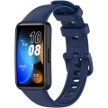 Huawei Band 8  Klasik Kordon Renkli Delikli Yumuşak Silikon Kordon  - Lacivert