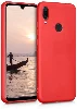 Huawei Honor 10 Lite Kılıf İnce Mat Esnek Silikon - Kırmızı