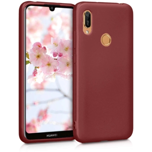 Huawei Honor 8A Kılıf İnce Soft Mat Renkli Esnek Silikon Kapak - Mürdüm