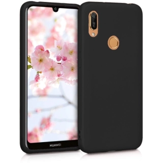 Huawei Honor 8A Kılıf İnce Soft Mat Renkli Esnek Silikon Kapak - Siyah