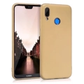 Huawei Honor 8c Kılıf İnce Soft Mat Renkli Esnek Silikon Kapak - Gold