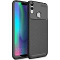 Huawei Honor 8c Kılıf Silikon Parmak İzi Bırakmayan Karbon Soft Negro Kapak - Siyah