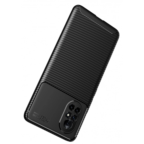 Huawei Honor 8i Kılıf Silikon Parmak İzi Bırakmayan Karbon Soft Negro Kapak - Lacivert