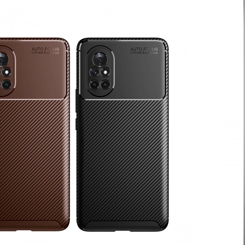 Huawei Honor 8i Kılıf Silikon Parmak İzi Bırakmayan Karbon Soft Negro Kapak - Siyah