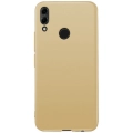 Huawei Honor 8x Kılıf İnce Soft Mat Renkli Esnek Silikon Kapak - Gold