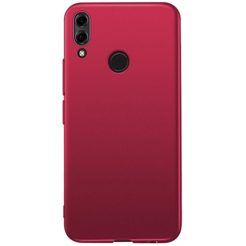 Huawei Honor 8x Kılıf İnce Soft Mat Renkli Esnek Silikon Kapak - Mürdüm