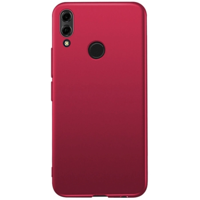 Huawei Honor 8x Kılıf İnce Soft Mat Renkli Esnek Silikon Kapak - Mürdüm