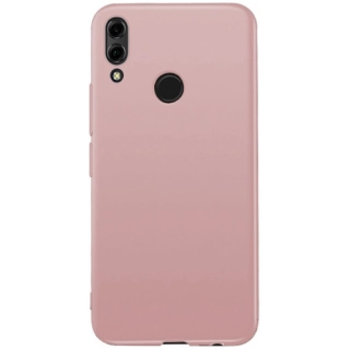 Huawei Honor 8x Kılıf İnce Soft Mat Renkli Esnek Silikon Kapak - Rose Gold