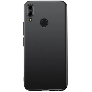 Huawei Honor 8x Kılıf İnce Soft Mat Renkli Esnek Silikon Kapak - Siyah