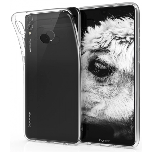 Huawei Honor 8x Kılıf Ultra İnce Kaliteli Esnek Silikon 0.2mm - Şeffaf