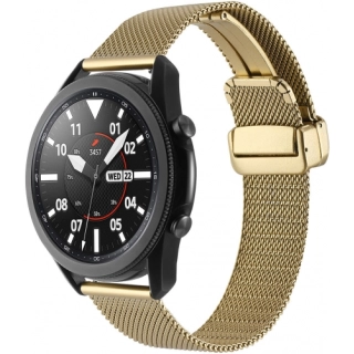 Huawei Honor Magic Watch 2 46mm Kordon Zore KRD-85 22mm Metal Kordon - Gold