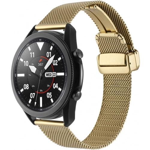 Huawei Honor Magic Watch 2 46mm Kordon Zore KRD-85 22mm Metal Kordon - Gold