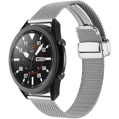 Huawei Honor Magic Watch 2 46mm Kordon Zore KRD-85 22mm Metal Kordon - Gümüş