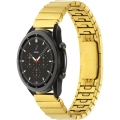 Huawei Honor Magic Watch 2 46mm Metal Kordon Çizgi Tasarım Şık Ve Dayanıklı KRD-82 - Gold