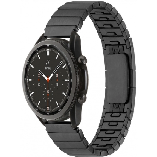 Huawei Honor Magic Watch 2 46mm Metal Kordon Çizgi Tasarım Şık Ve Dayanıklı KRD-82 - Siyah