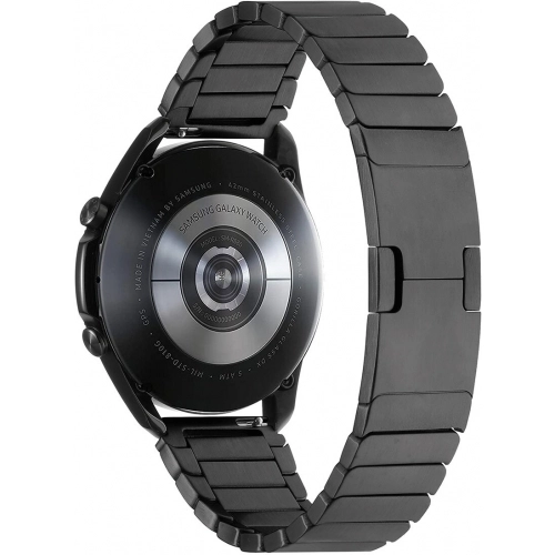 Huawei Honor Magic Watch 2 46mm Metal Kordon Çizgi Tasarım Şık Ve Dayanıklı KRD-82 - Siyah