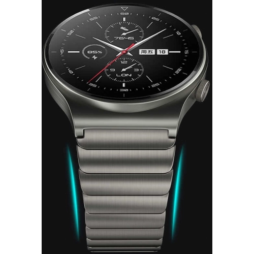 Huawei Honor Magic Watch 2 46mm Metal Kordon Kliplsi KRD-35  - Gümüş