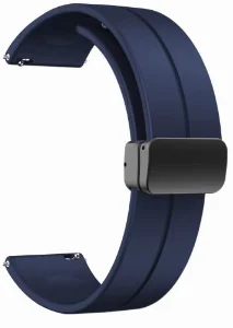 Huawei Honor Magic Watch 2 46mm Silikon Kordon Zore KRD-84 Soft Pürüzsüz Metal Toka - Lacivert