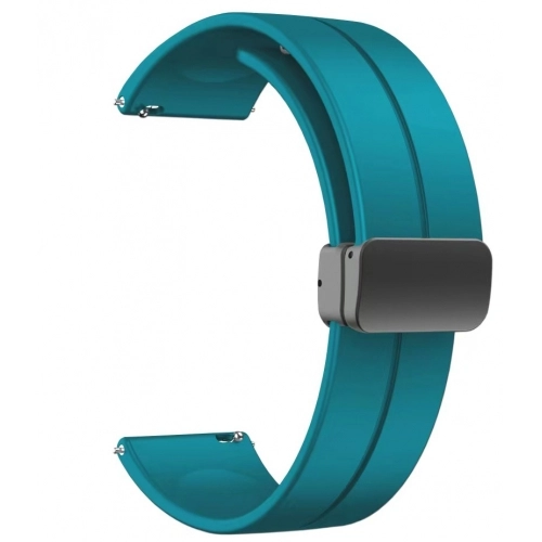 Huawei Honor Magic Watch 2 46mm Silikon Kordon Zore KRD-84 Soft Pürüzsüz Metal Toka - Turkuaz