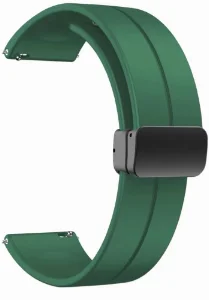 Huawei Honor Magic Watch 2 46mm Silikon Kordon Zore KRD-84 Soft Pürüzsüz Metal Toka - Yeşil