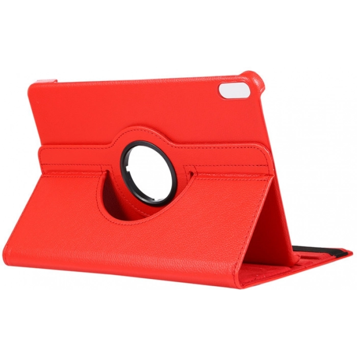 Huawei Honor Pad 8 Tablet Kılıfı 360 Derece Dönebilen Standlı Kapak - Kırmızı