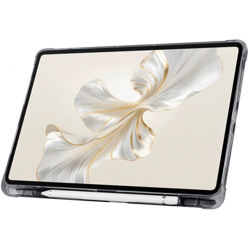 Huawei Honor Pad 9 Tablet Kılıfı Standlı Tri Folding Kalemlikli Silikon Smart Cover - Rose Gold