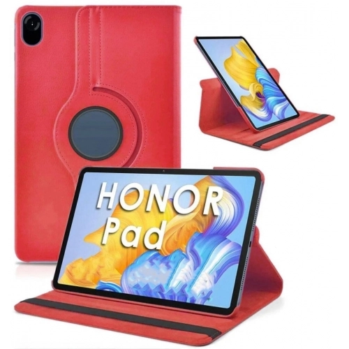 Huawei Honor Pad X8 Pro 11.5 Tablet Kılıfı 360 Derece Dönebilen Standlı Kapak - Kırmızı