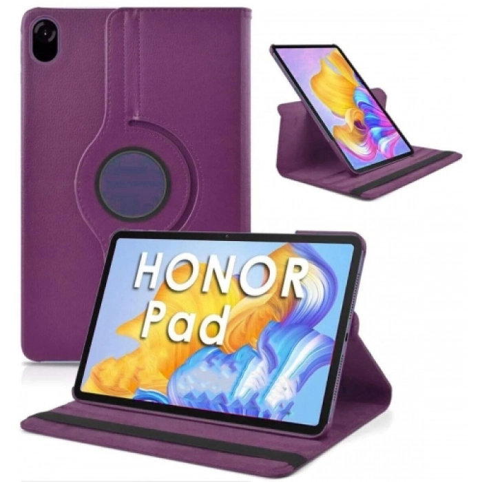 Huawei Honor Pad X8 Pro 11.5 Tablet Kılıfı 360 Derece Dönebilen Standlı Kapak - Mor