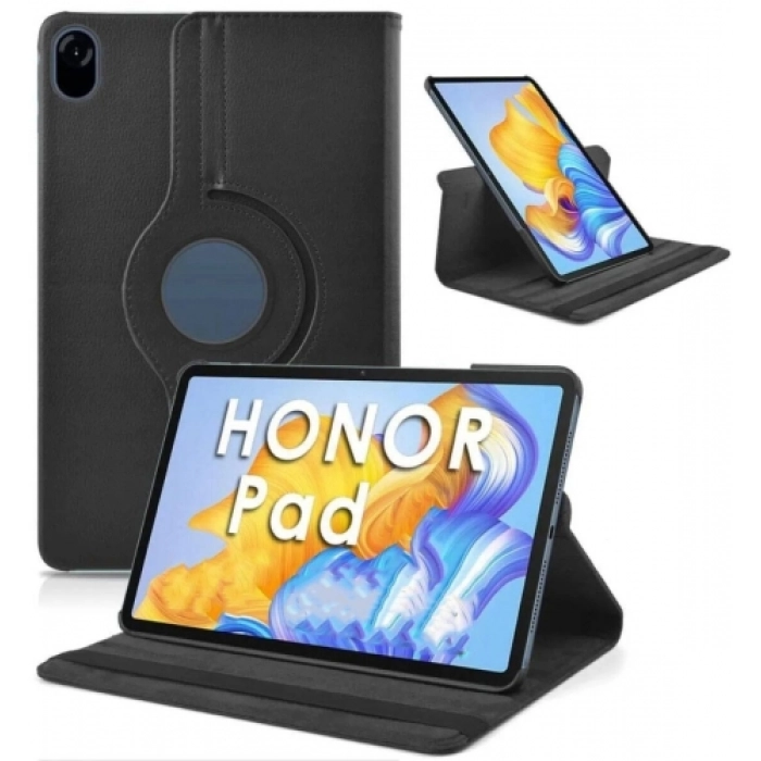 Huawei Honor Pad X8 Pro 11.5 Tablet Kılıfı 360 Derece Dönebilen Standlı Kapak - Siyah