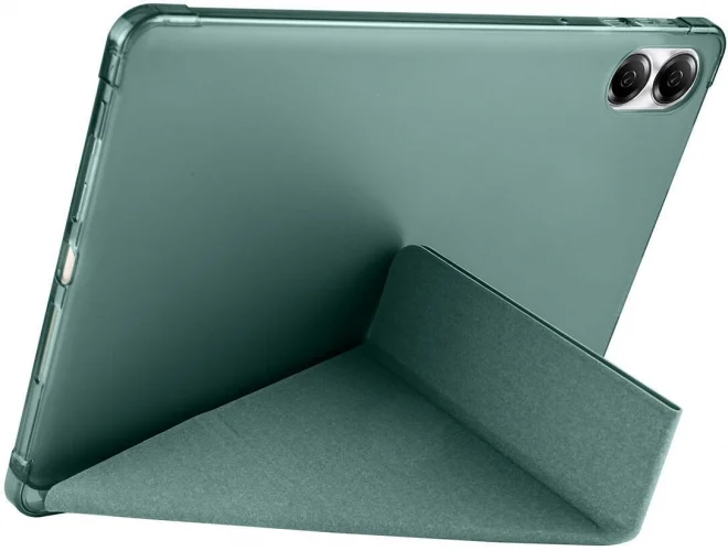 Huawei Honor Pad X8 Pro 11.5 Tablet Kılıfı Standlı Tri Folding Kalemlikli Silikon Smart Cover - Kırmızı