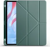 Huawei Honor Pad X8 Pro 11.5 Tablet Kılıfı Standlı Tri Folding Kalemlikli Silikon Smart Cover - Koyu Yeşil