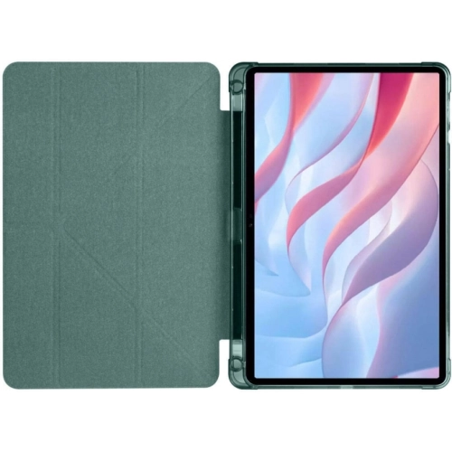 Huawei Honor Pad X8 Pro 11.5 Tablet Kılıfı Standlı Tri Folding Kalemlikli Silikon Smart Cover - Koyu Yeşil