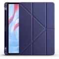 Huawei Honor Pad X9 11.5 Tablet Kılıfı Standlı Tri Folding Kalemlikli Silikon Smart Cover - Lacivert