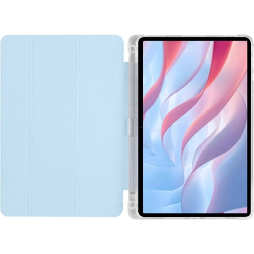 Huawei Honor Pad X9 11.5 Tablet Kılıfı Standlı Tri Folding Kalemlikli Silikon Smart Cover - Mor