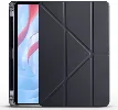 Huawei Honor Pad X9 11.5 Tablet Kılıfı Standlı Tri Folding Kalemlikli Silikon Smart Cover - Siyah