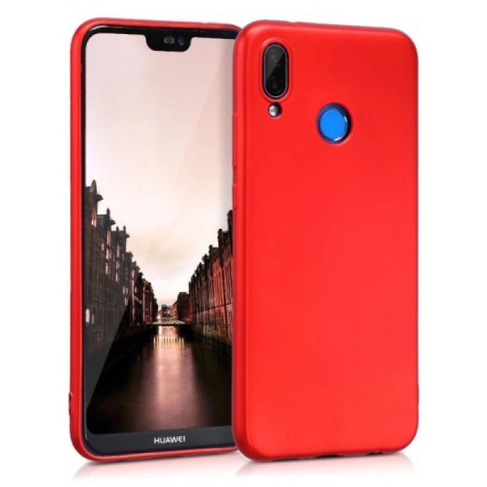 Huawei Honor Play Kılıf İnce Soft Mat Renkli Esnek Silikon Kapak - Kırmızı