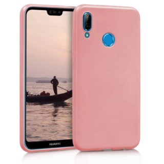 Huawei Honor Play Kılıf İnce Soft Mat Renkli Esnek Silikon Kapak - Rose Gold
