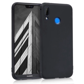 Huawei Honor Play Kılıf İnce Soft Mat Renkli Esnek Silikon Kapak - Siyah