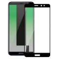 Huawei Mate 10 Lite Kırılmaz Cam Tam Kapatan Kenarları Kırılmaya Dayanıklı Cam Ekran Koruyucu - Siyah