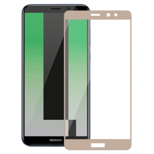 Huawei Mate 10 Lite Ekran Koruyucu Fiber Tam Kaplayan Nano - Gold