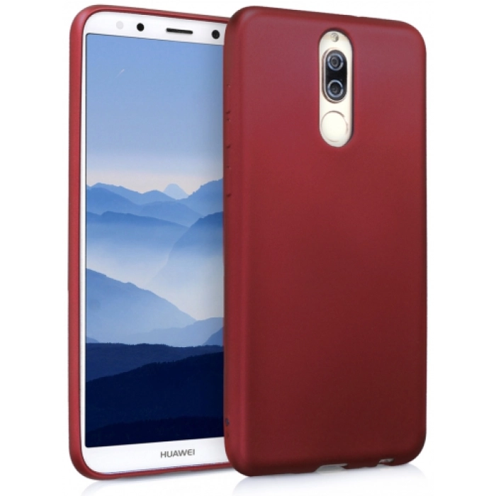 Huawei Mate 10 Lite Kılıf İnce Soft Mat Renkli Esnek Silikon Kapak - Mürdüm
