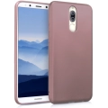 Huawei Mate 10 Lite Kılıf İnce Soft Mat Renkli Esnek Silikon Kapak - Rose Gold