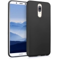 Huawei Mate 10 Lite Kılıf İnce Soft Mat Renkli Esnek Silikon Kapak - Siyah