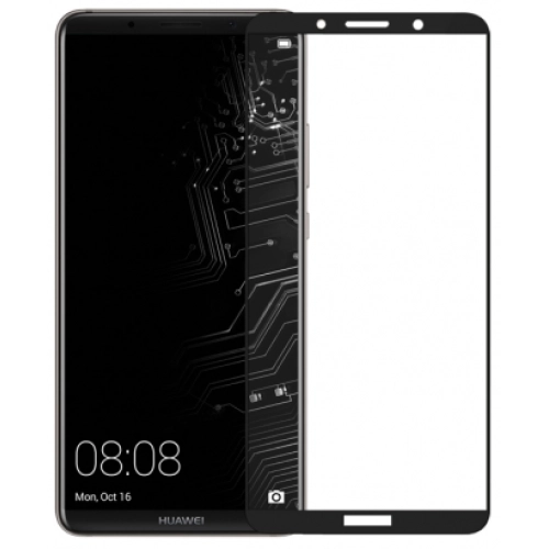 Huawei Mate 10 Pro Ekran Koruyucu Fiber Tam Kaplayan Nano - Siyah