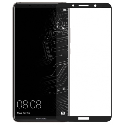 Huawei Mate 10 Pro Ekran Koruyucu Fiber Tam Kaplayan Nano - Siyah